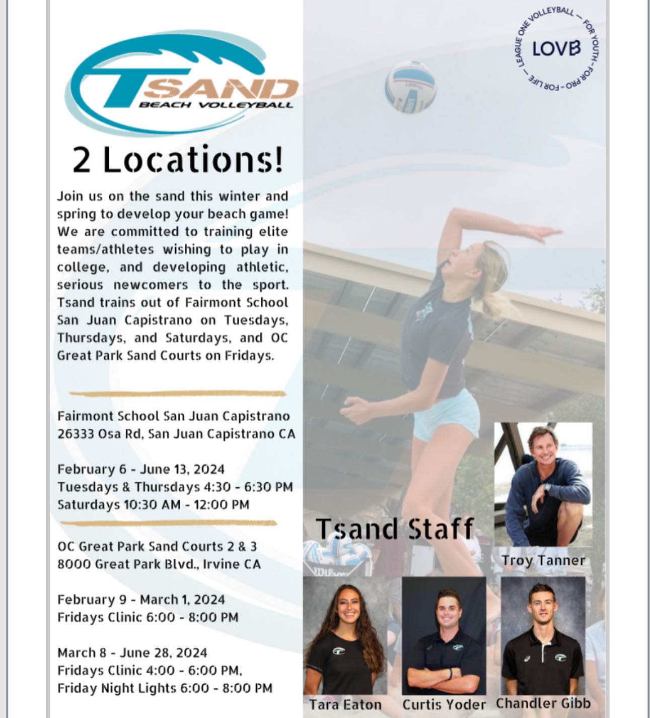 Our TSand Program is located... - Tstreet Volleyball Club | Facebook