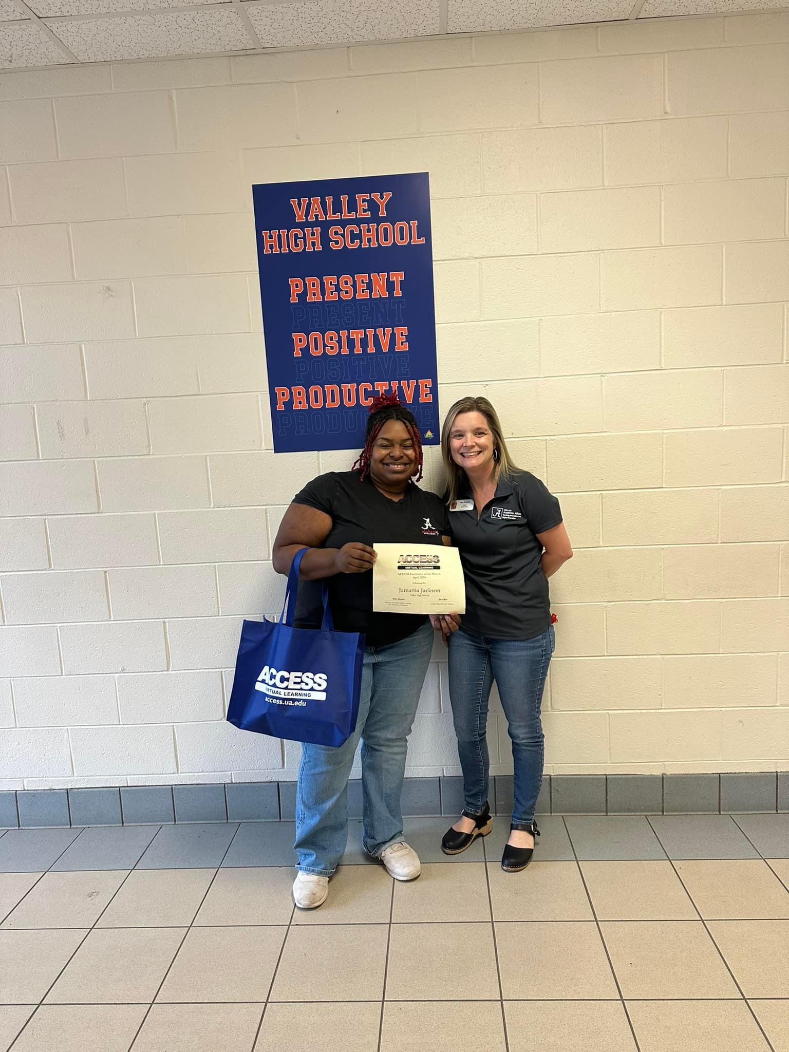 Congratulations to Ms. Jackson on... - Valley High School