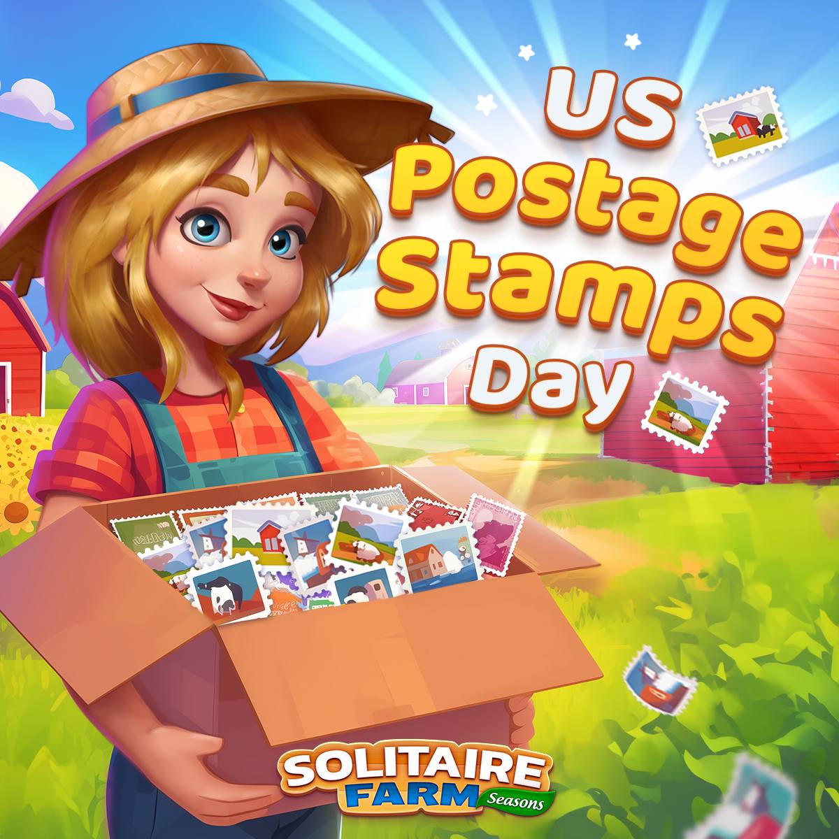 Solitaire Farm - 📬 Happy US Postage Stamp Day! 🎉 Play...
