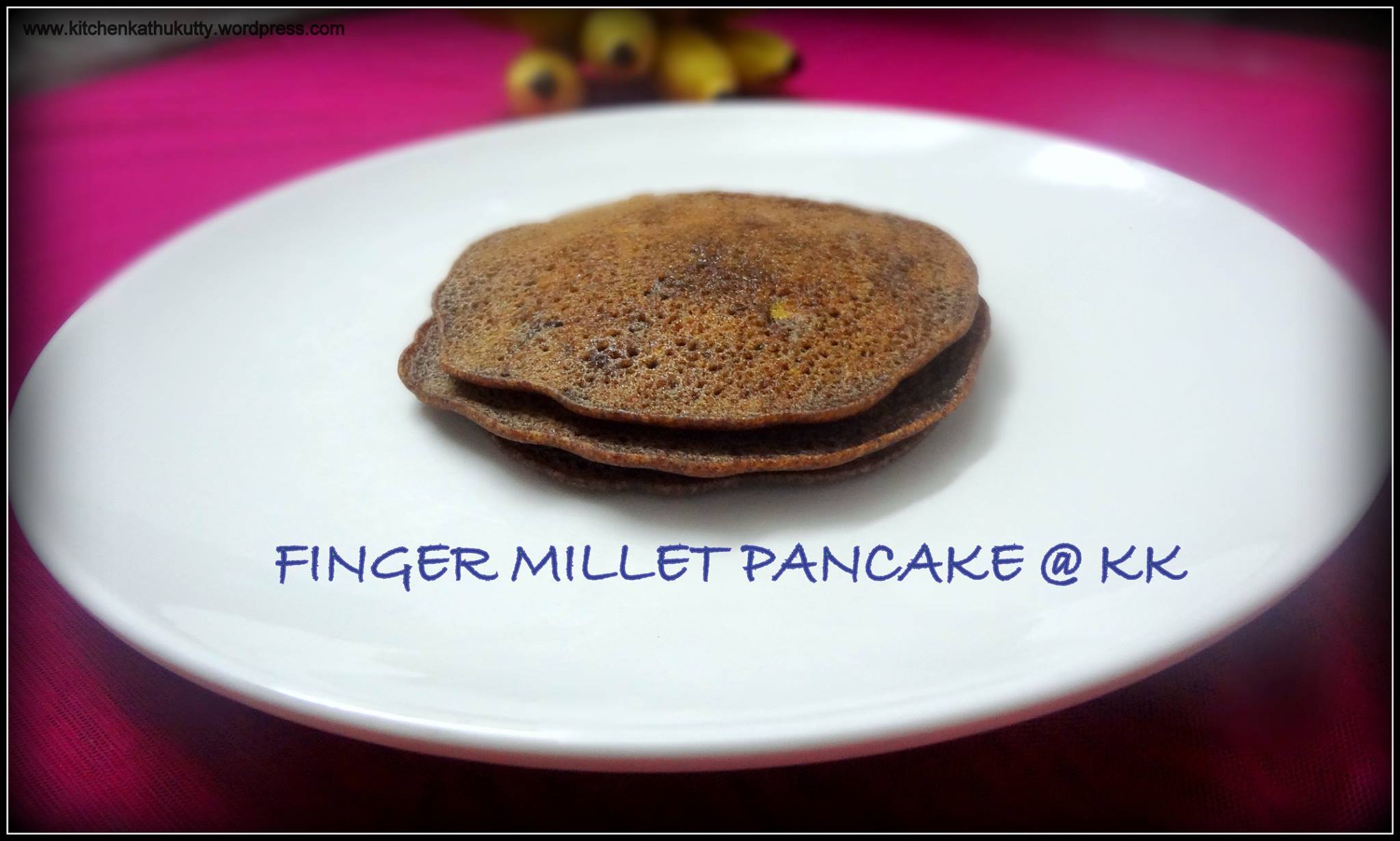Kitchen Kathukutty - #RAGI/FINGER MILLET PANCAKE- A recent trial from ...