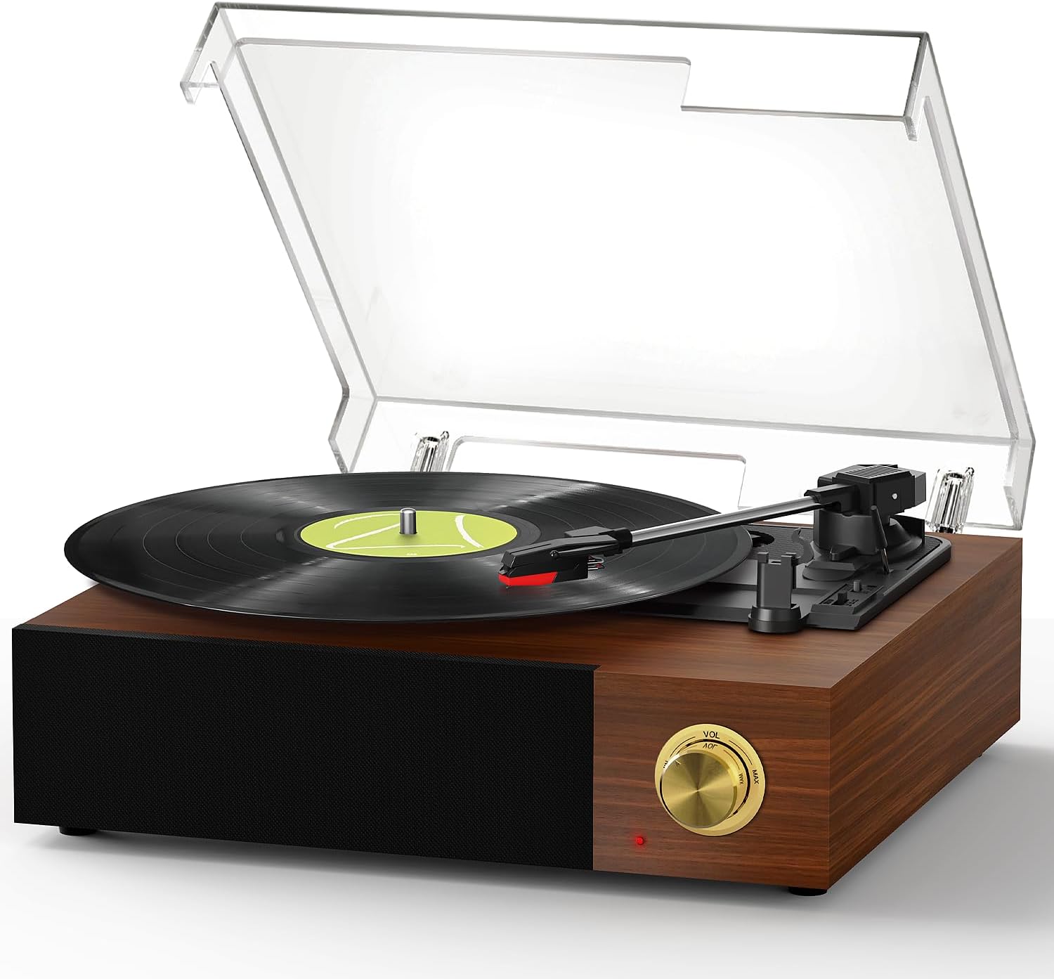 Platine Vinyle Portable Bluetooth Vintage – Tourne-Disque 3 Vitesses 33/45/78 Avec Haut-Parleurs Intégrés, AUX & RCA – Valise Rétro Idéale Pour La Maison Ou Les Soirées !