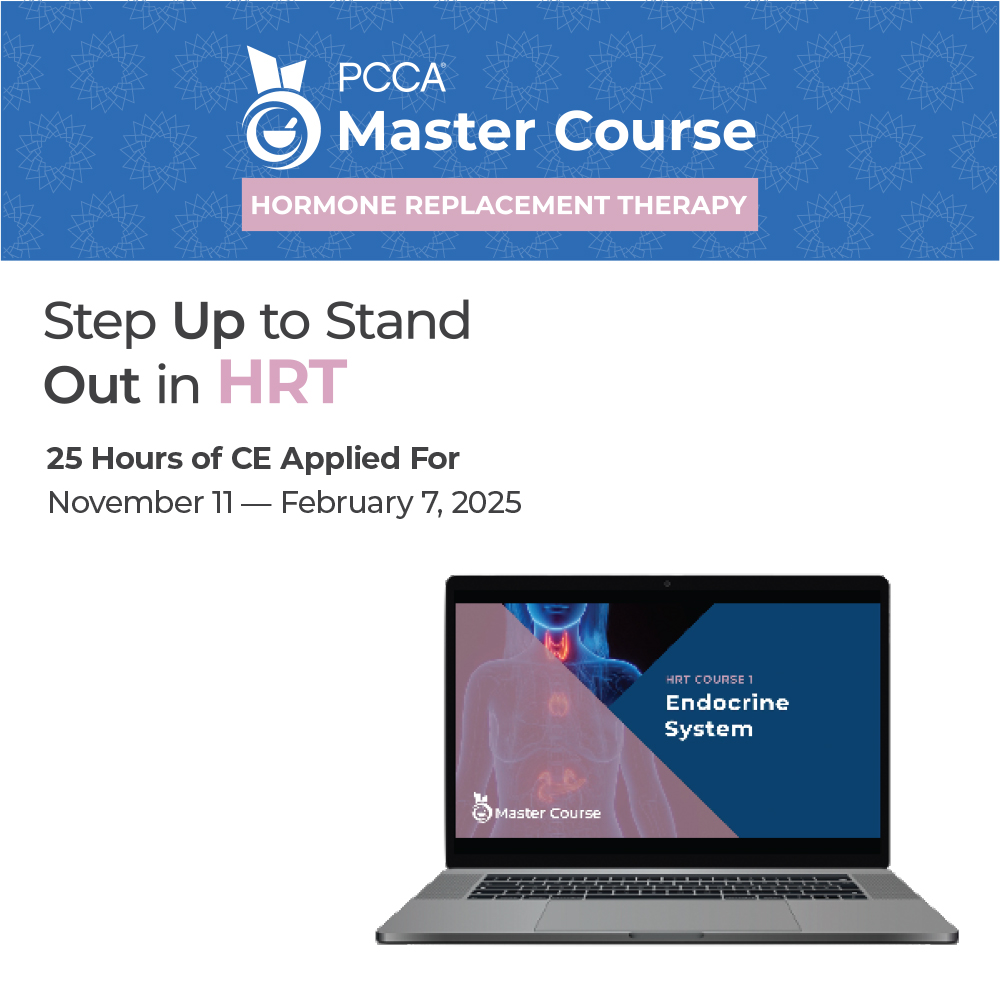 PCCA - 📢 Expand your HRT expertise with PCCA Master Course: HRT ...