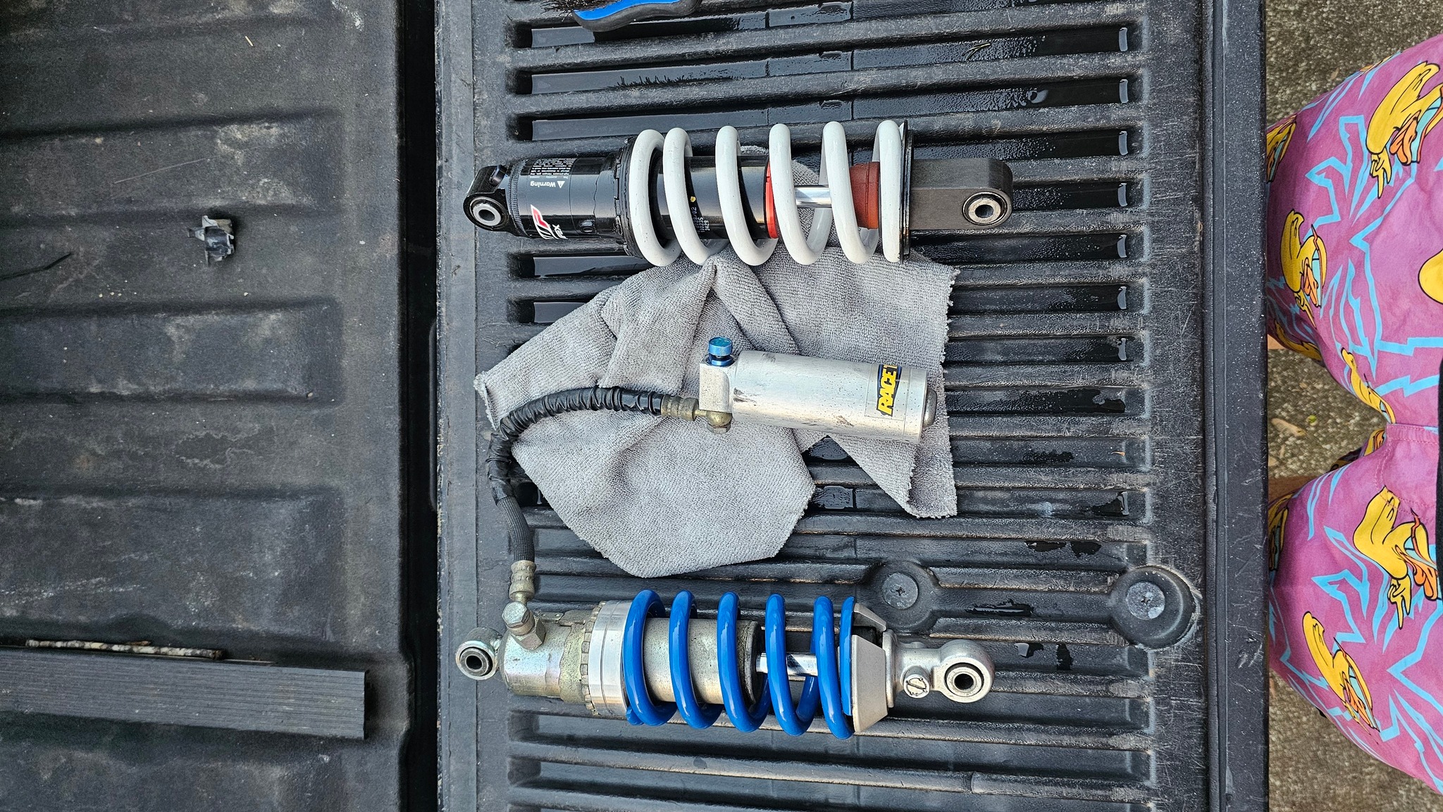 What is the best budget-oriented suspension upgrade for track day