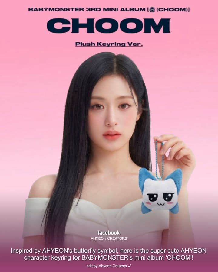 Ahyeon character keyring for Babymonster's album Choom