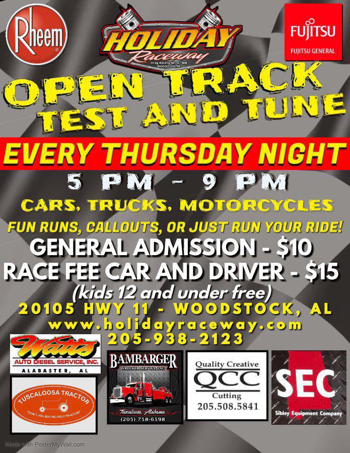 HOLIDAY RACEWAY | Woodstock AL