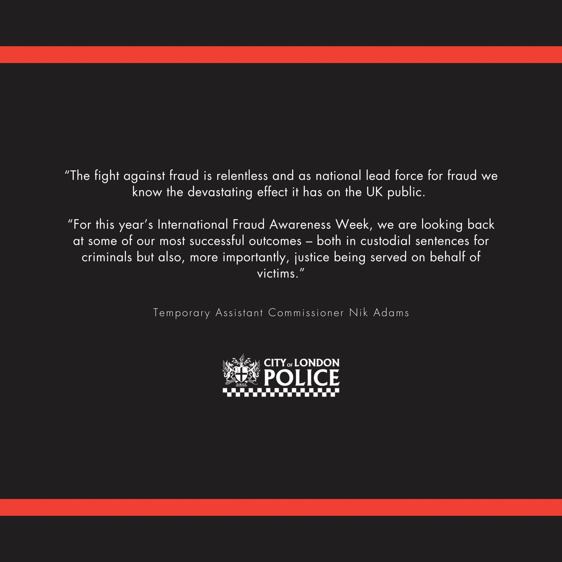 City of London Police - International Fraud Awareness Week is important ...