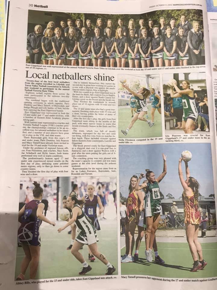 Bairnsdale Netball... - Bairnsdale Netball Association