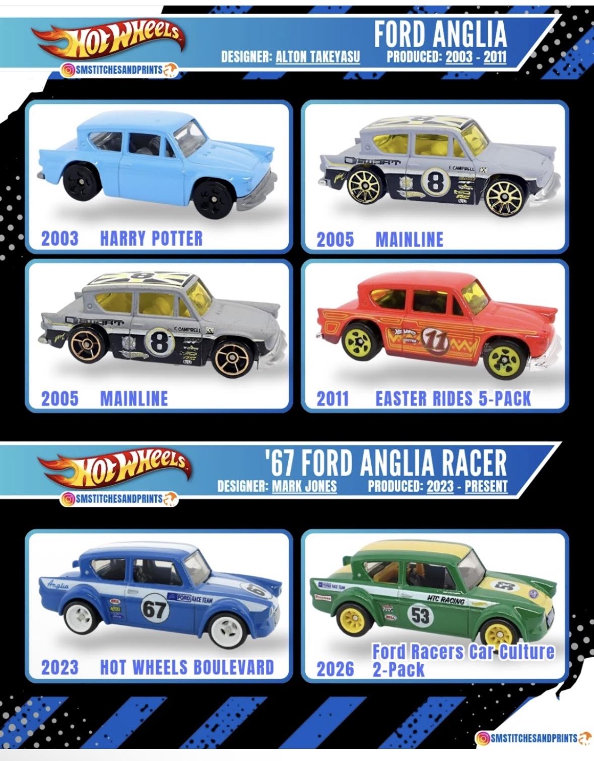 UPDATED Ford Anglia Debut series Harry Potter Spider Swarm