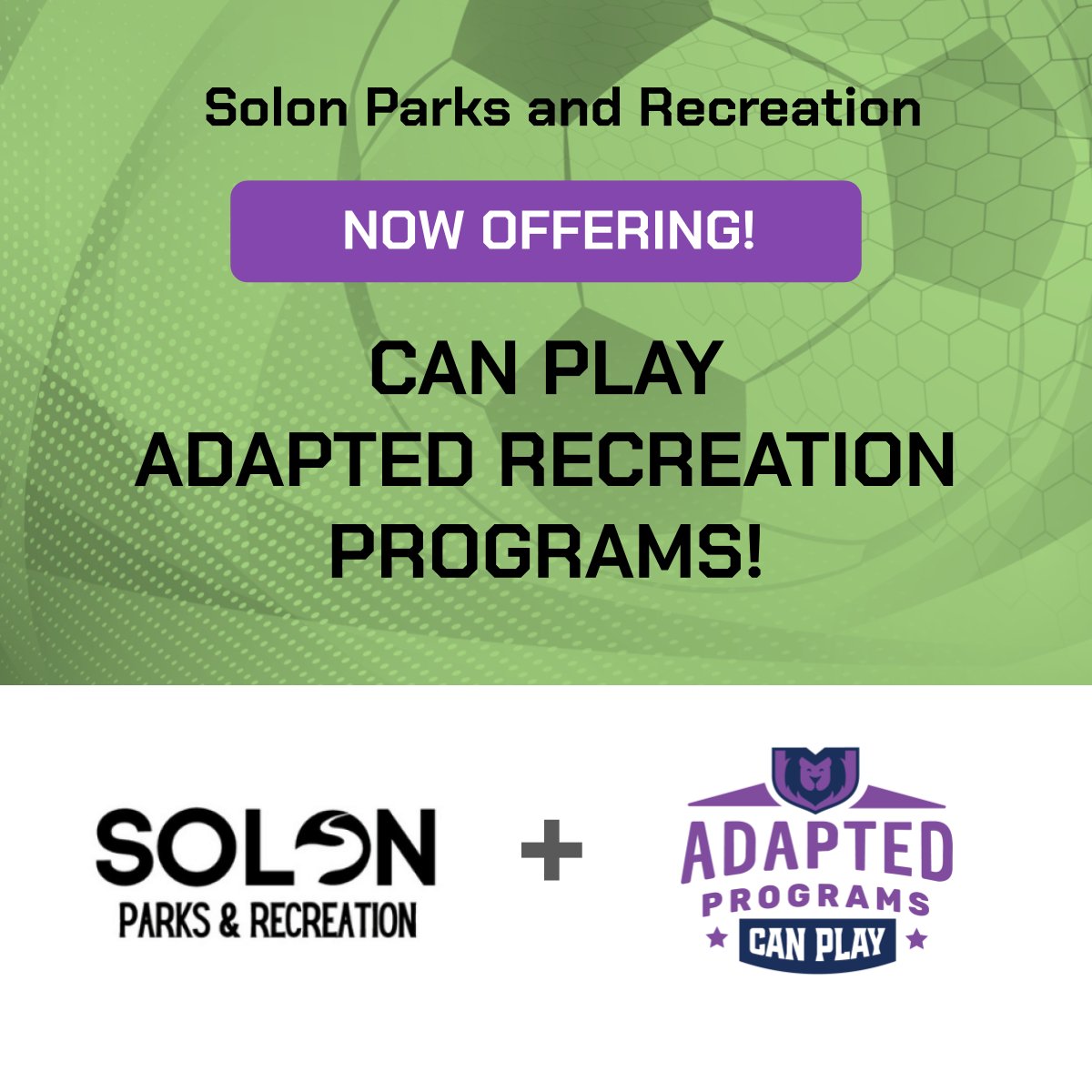 Can - Welcome Solon Parks and Recreation! We are excited to announce ...