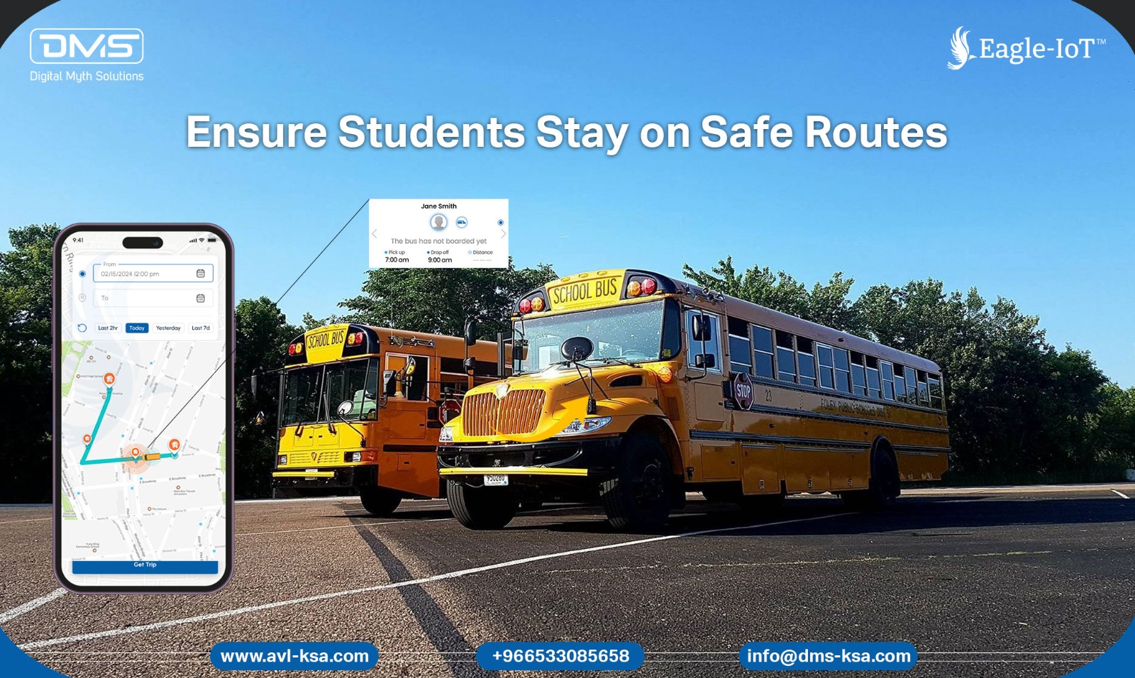 Eagle-IoT - With Eagle-IoT's Geofencing for School Buses, create custom ...