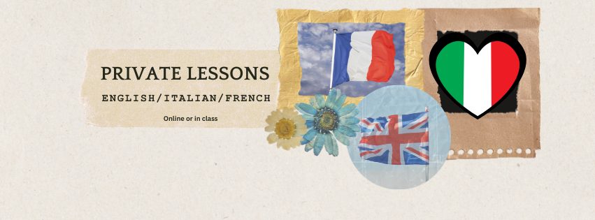 English, Italian & French Private Lessons