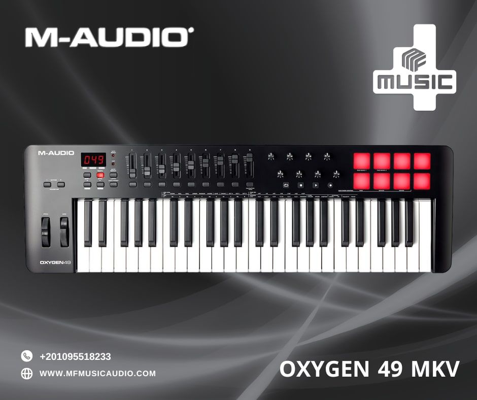Mf - 🎹 M-Audio Oxygen 49 MKV – تحكم احترافي في الإنتاج الموسيقي! 🎵 هل ...