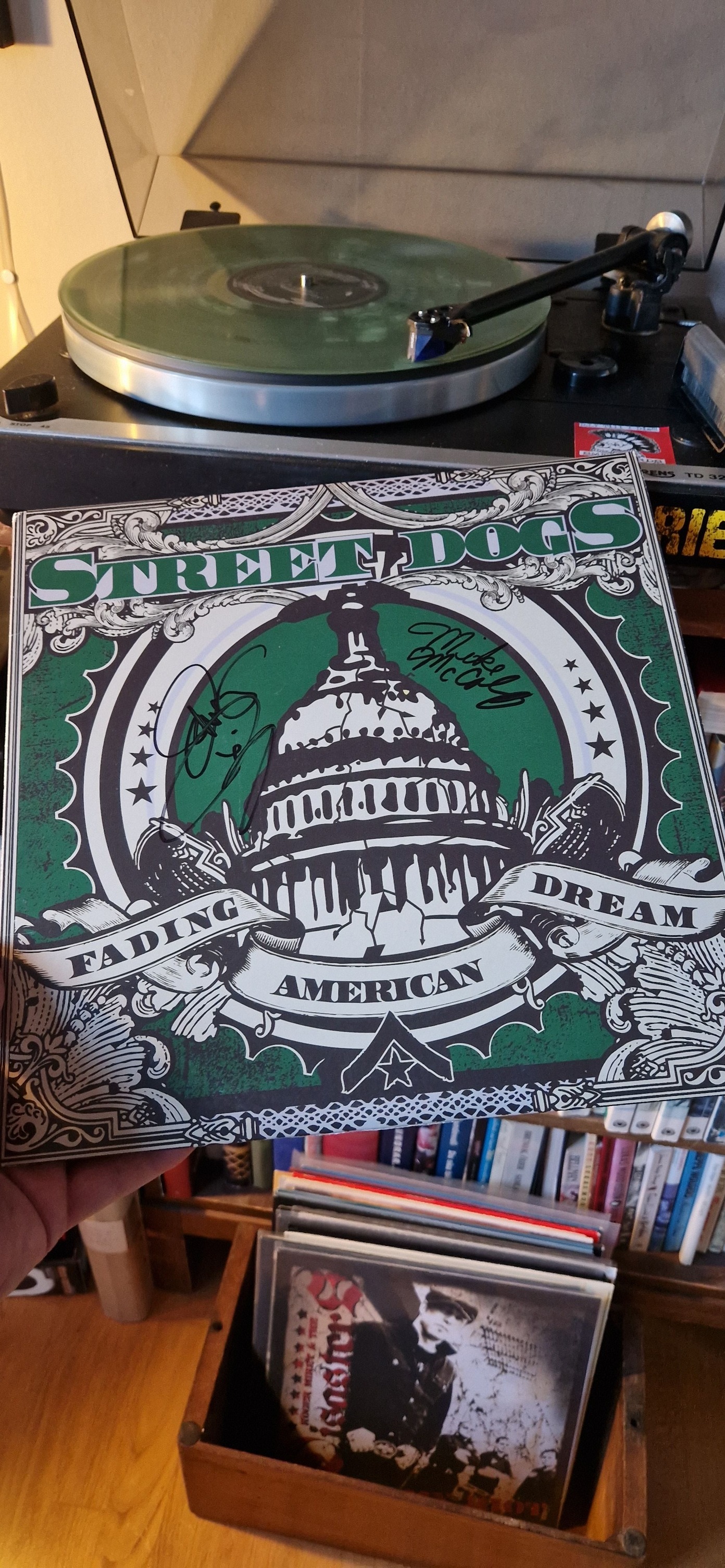 Mark Stewart and the Mafia's album in East Lansing, Michigan