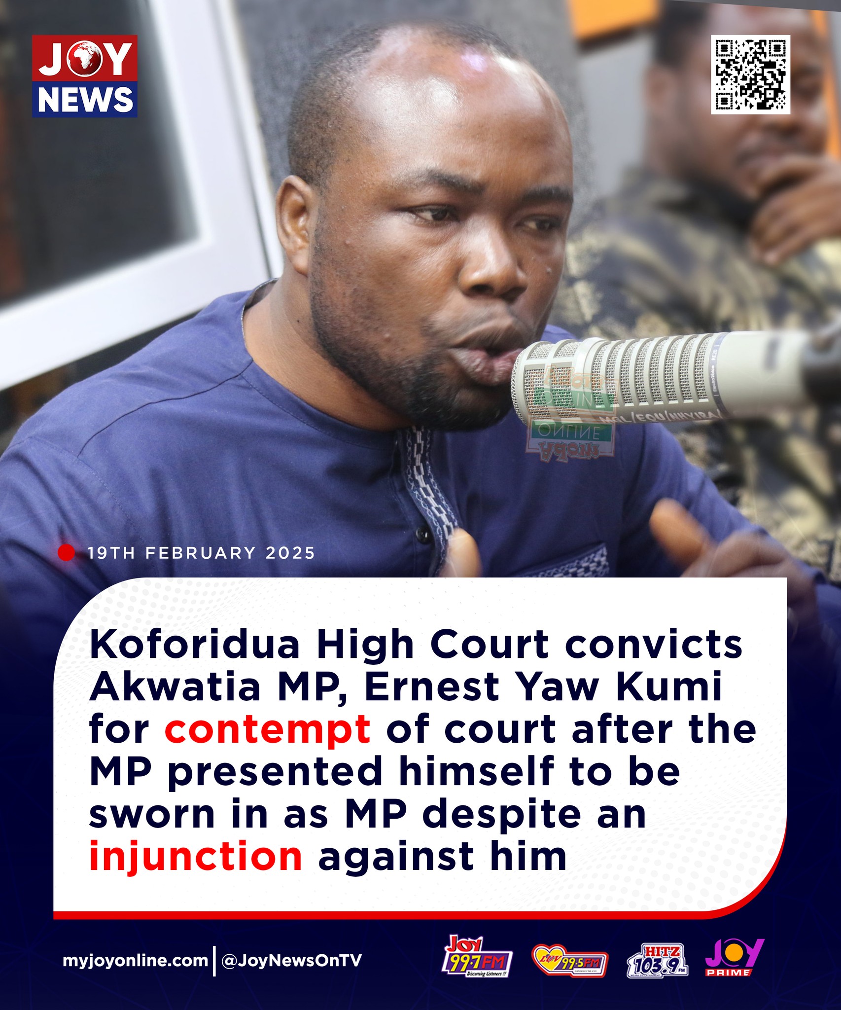 JoyNews - Koforidua High Court convicts Akwatia MP, Ernest Yaw Kumi for ...
