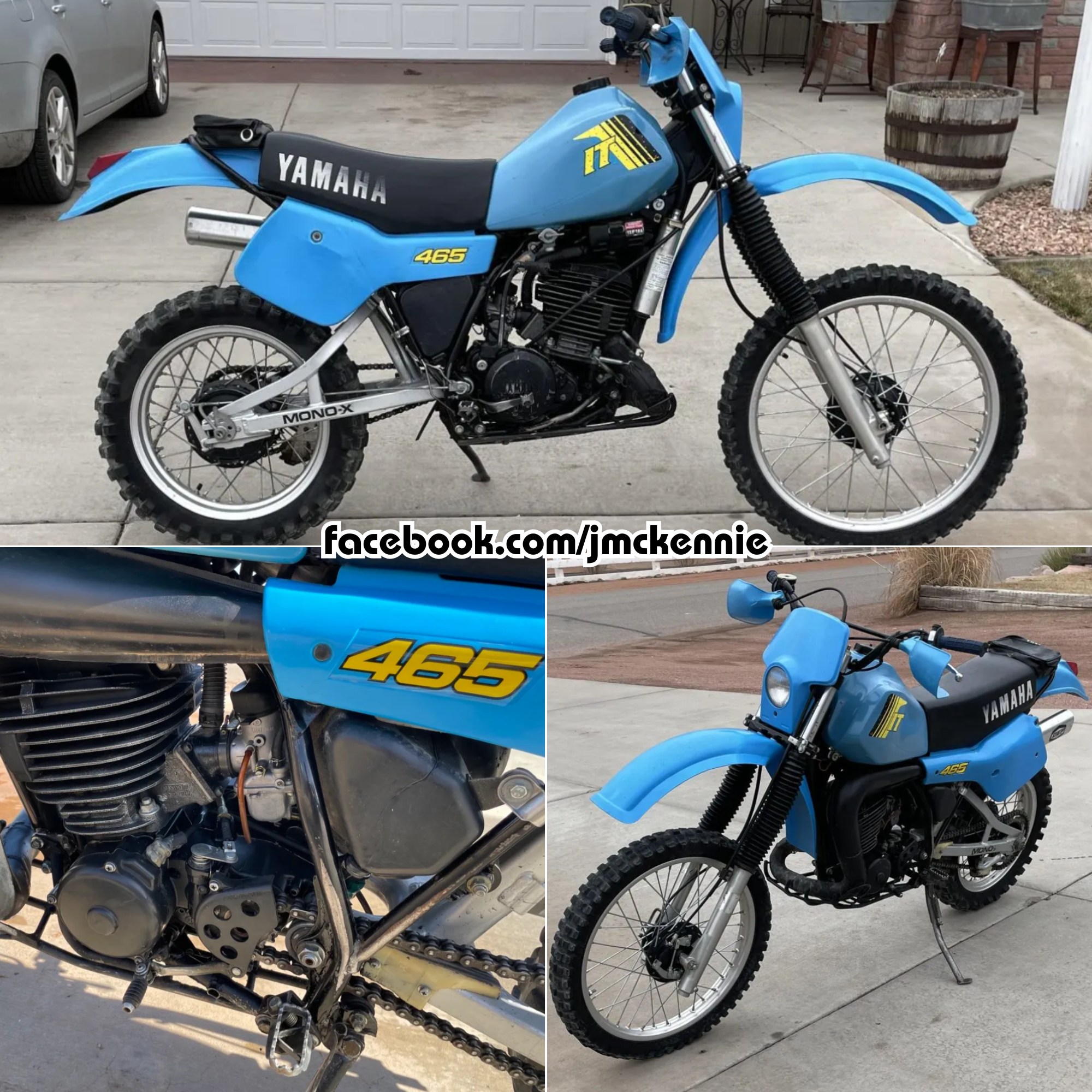 1982 Yamaha IT465 big-bore two-stroke enduro motorcycle