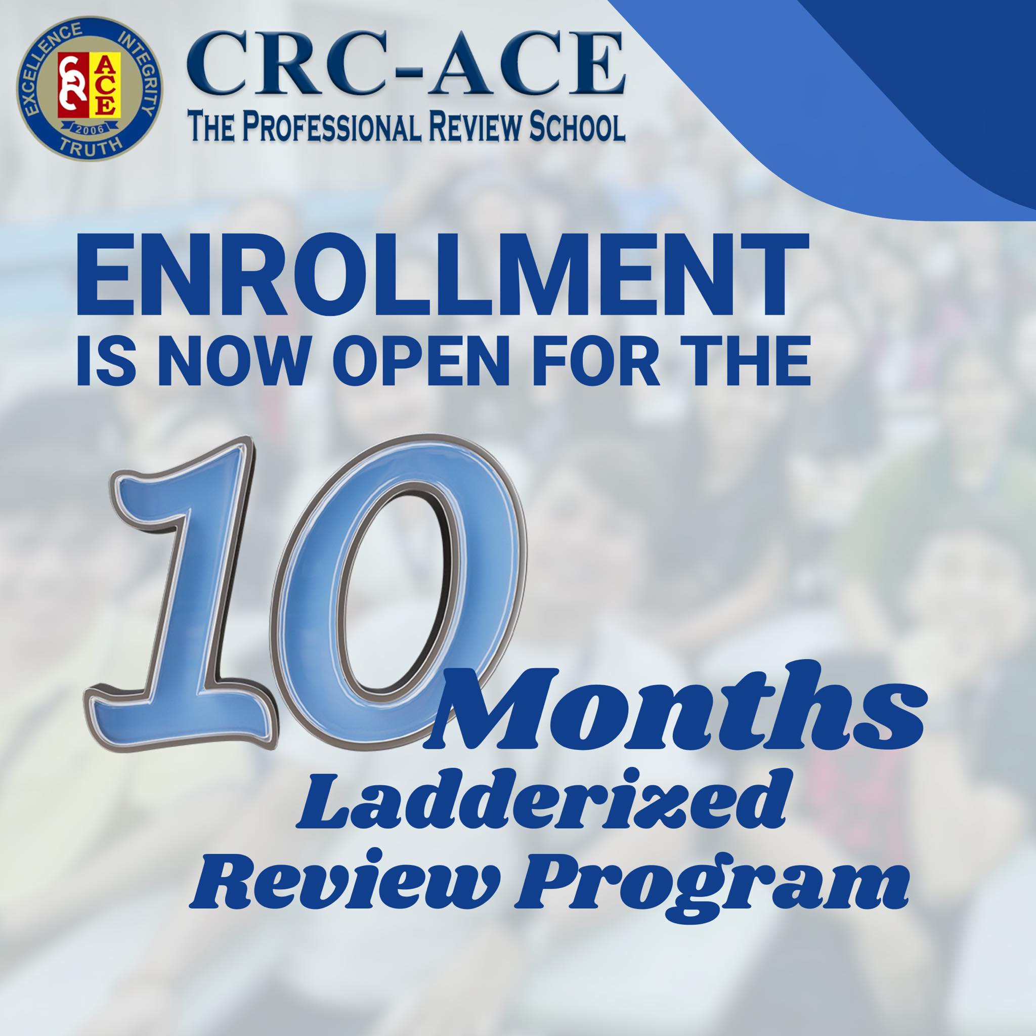 ENROLL NOW with our 10 Months... - CRC-ACE Review School | Facebook