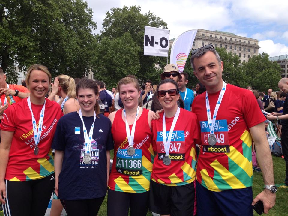 Helitech Expo - The team before and after the Bupa 10km.... | Facebook