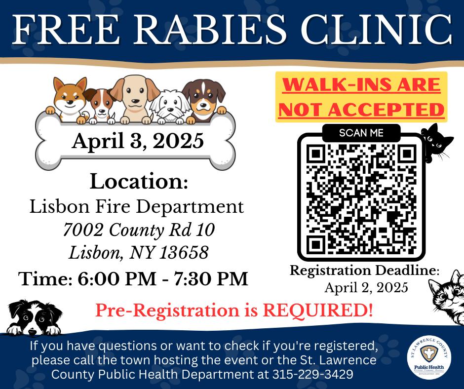 St. - Lisbon Rabies Clinic registration is now open. All clinics now ...