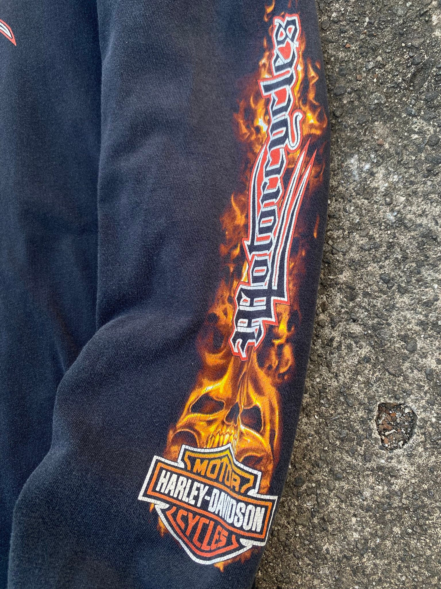 2008 Harley Davidson Skull Flames