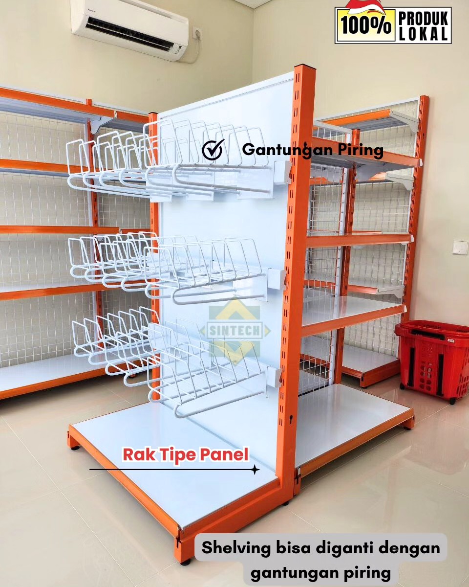 Sintech Rack - Tahap pewarnaan rak supermarket Bisa custom warna ya ...