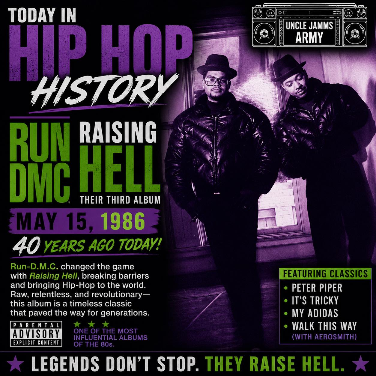 Run-D.M.C. reflected on the impact of the group's 'Raising Hell