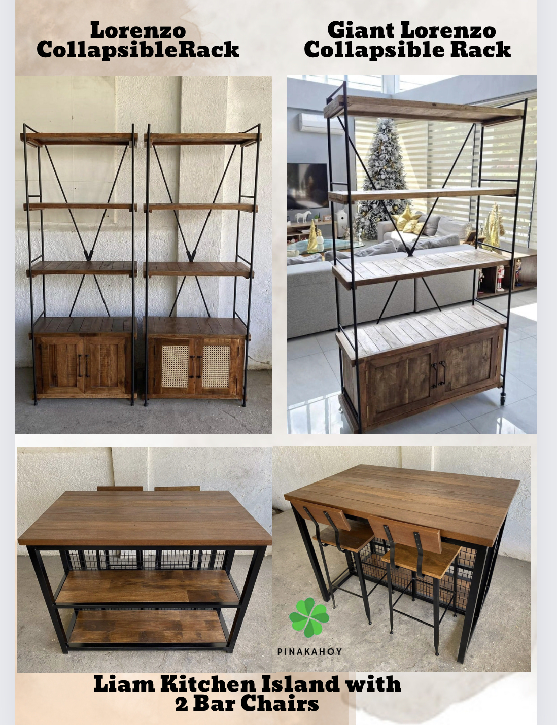 Pinakahoy - Lorenzo Collapsible Rack L70cm x W37cm x H180cm 11,499 ...