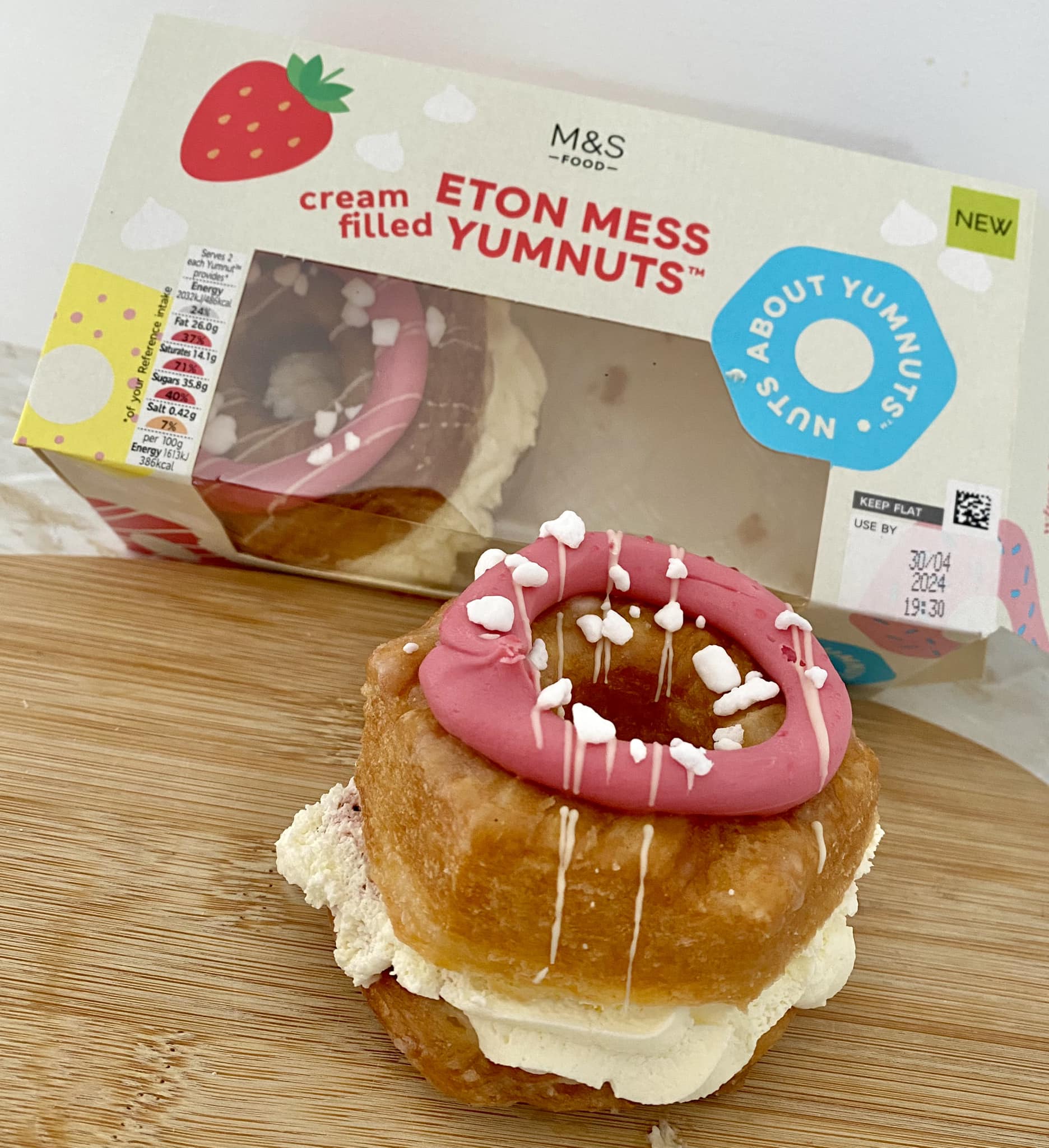 Newfoodsuk - New Cream Filled Eton Mess Yumnuts from M&S!!... | Facebook