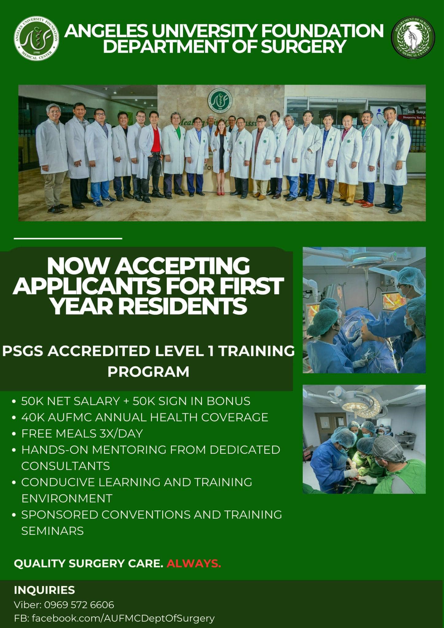 AUFMC Department of Surgery | Angeles City