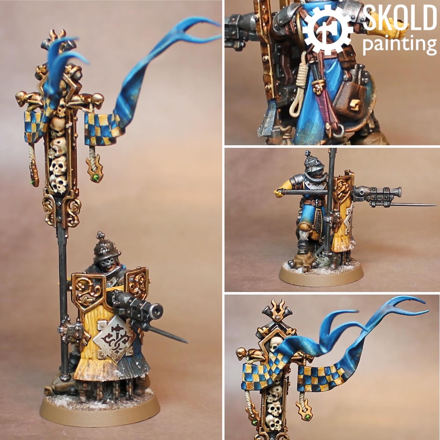 Games Workshop Warhammer Age Of Sigmar: Freeguild Fusiliers Miniatures Set (10 Models + Squire)