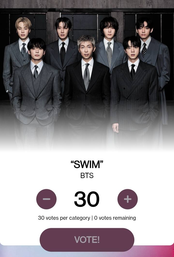 Cast your votes for BTS at the AMAs: ✔️ Artist of the Year