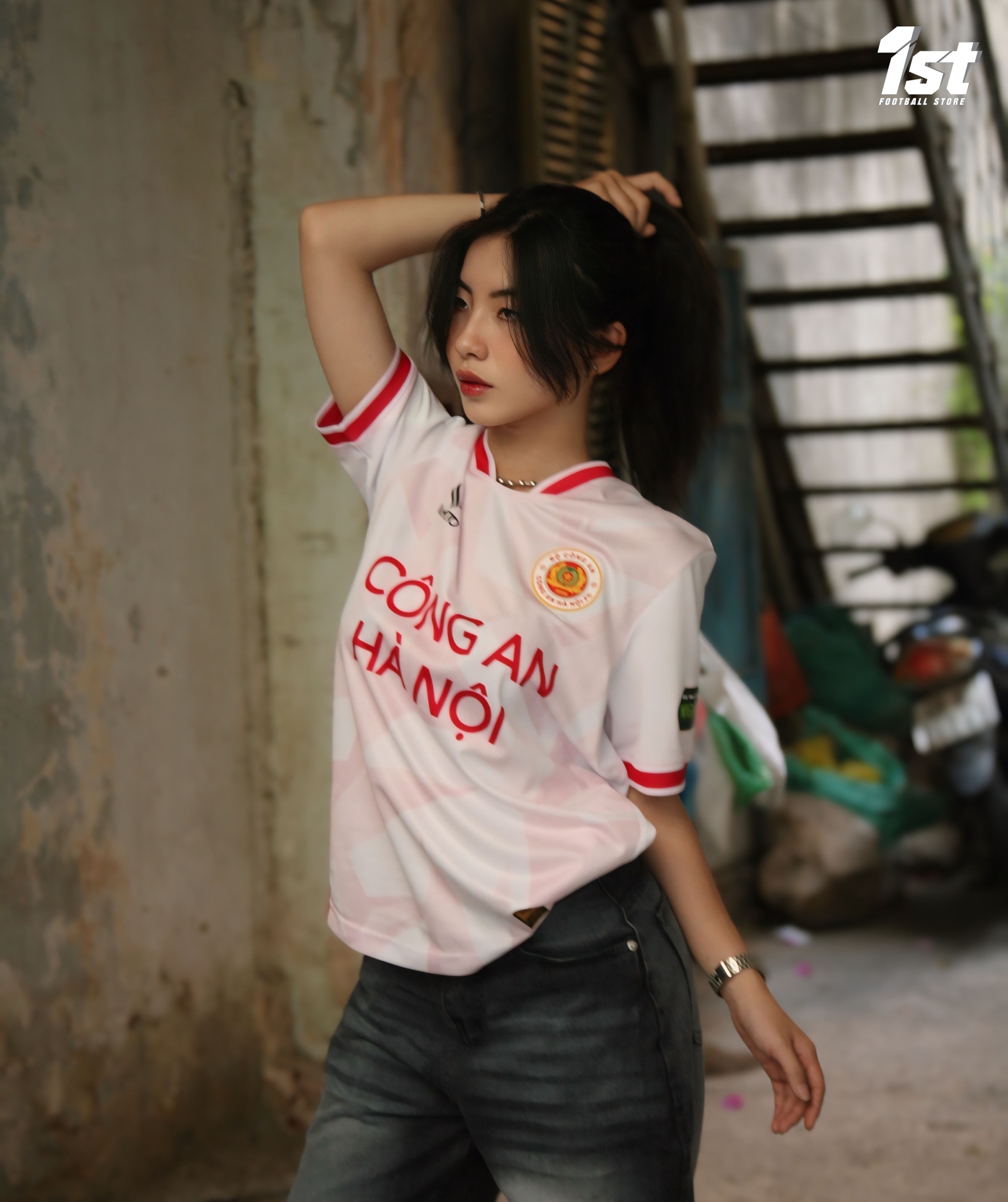 1st - Mẫu áo thi đấu CLB Công An Hà Nội 2023/24 với dịch vụ in ấn tên ...
