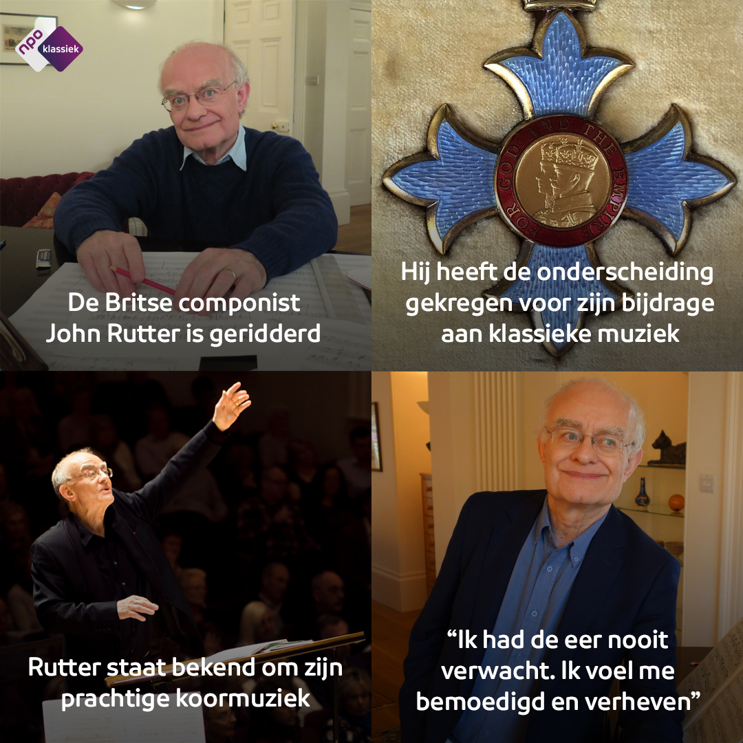 NPO - 🙌John Rutter is geridderd! Wat is jouw favoriete muziek van deze ...