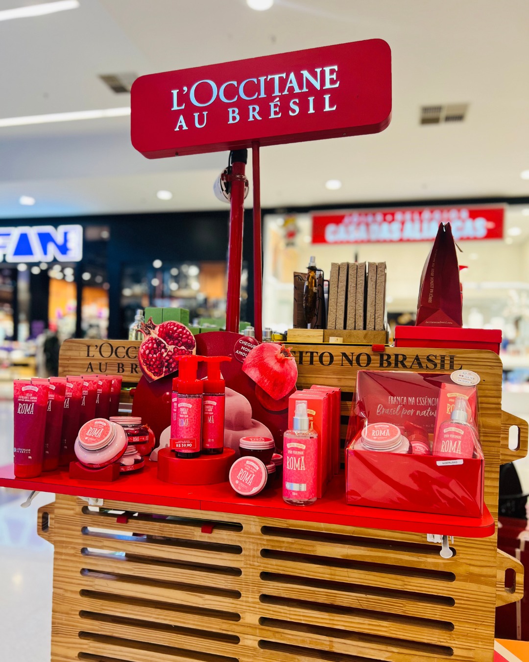 A linha de romã da L'Occitane au Brésil tem um total de 0 defeitos