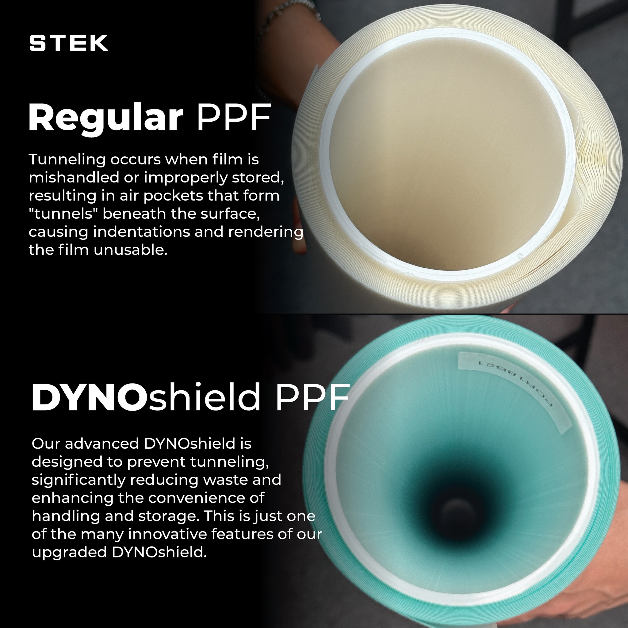 STEK - So what is film tunneling? 🤔 Tunneling happens when film is ...