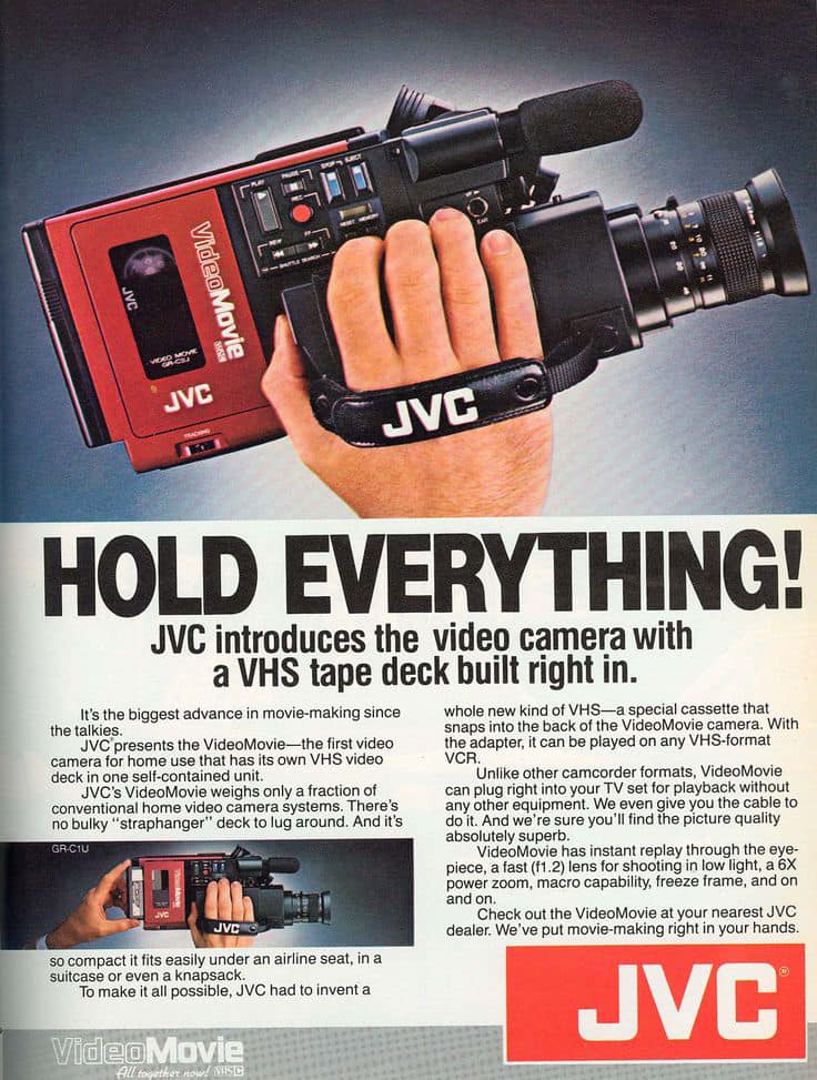 Marty McFly's video cameras: Victor and JVC GR-C1