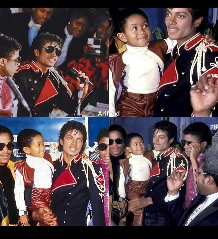 The legendary Michael Jackson during the iconic Victory Tour press