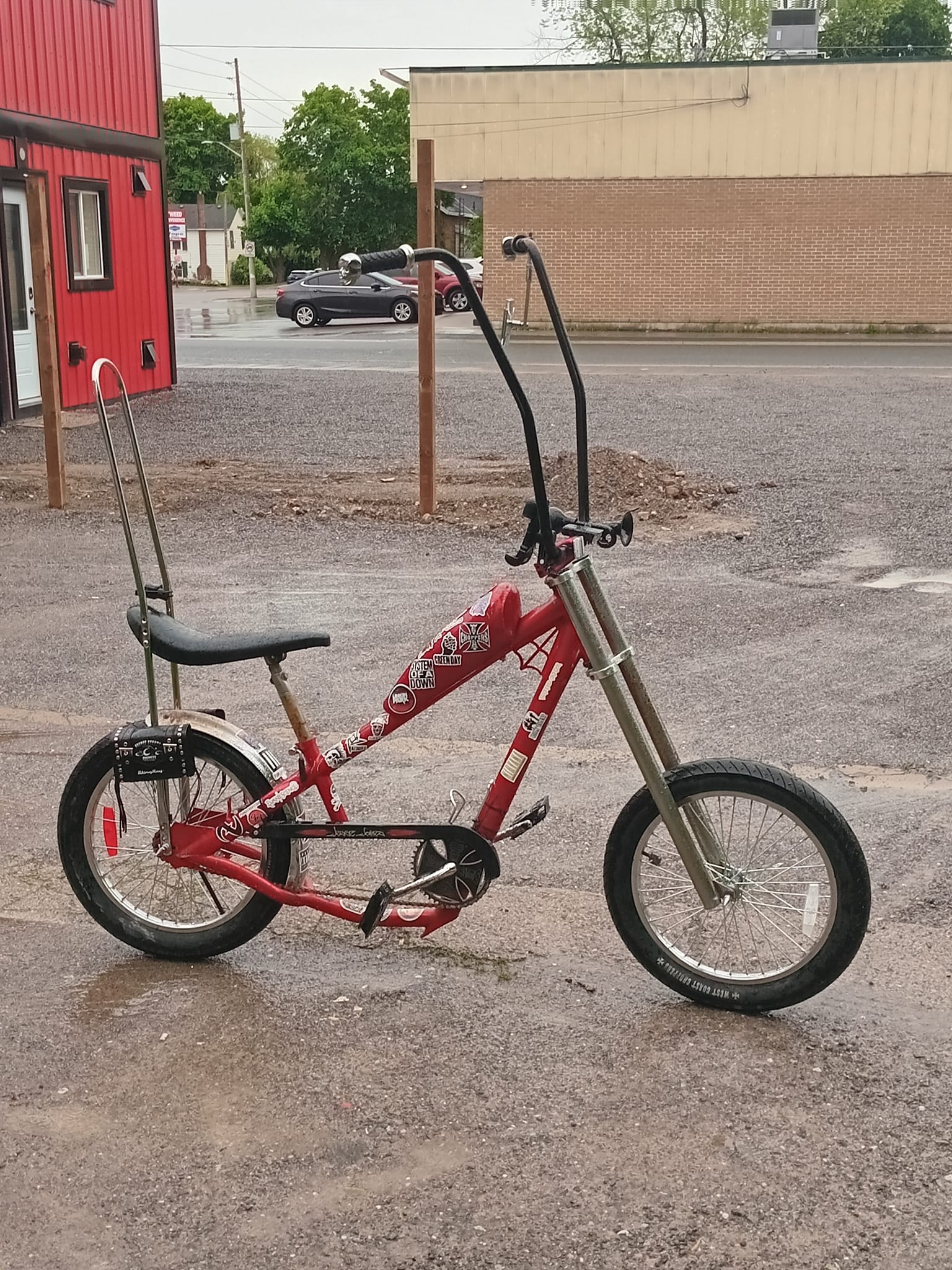 west coast lowrider bicycle Tracer Hyena Equipped with a single Custom West Coast Chopper Jesse