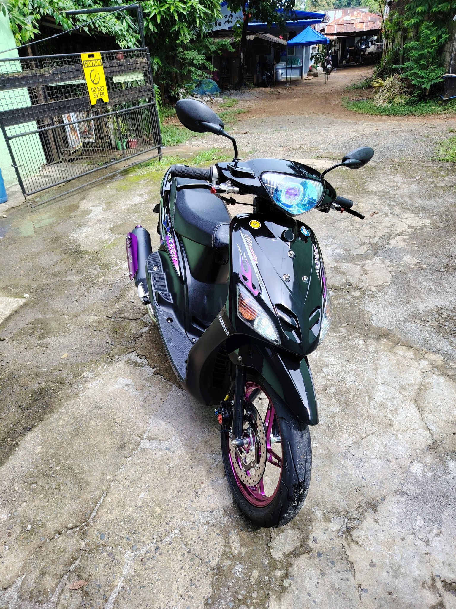 Mio sporty setup with various modifications
