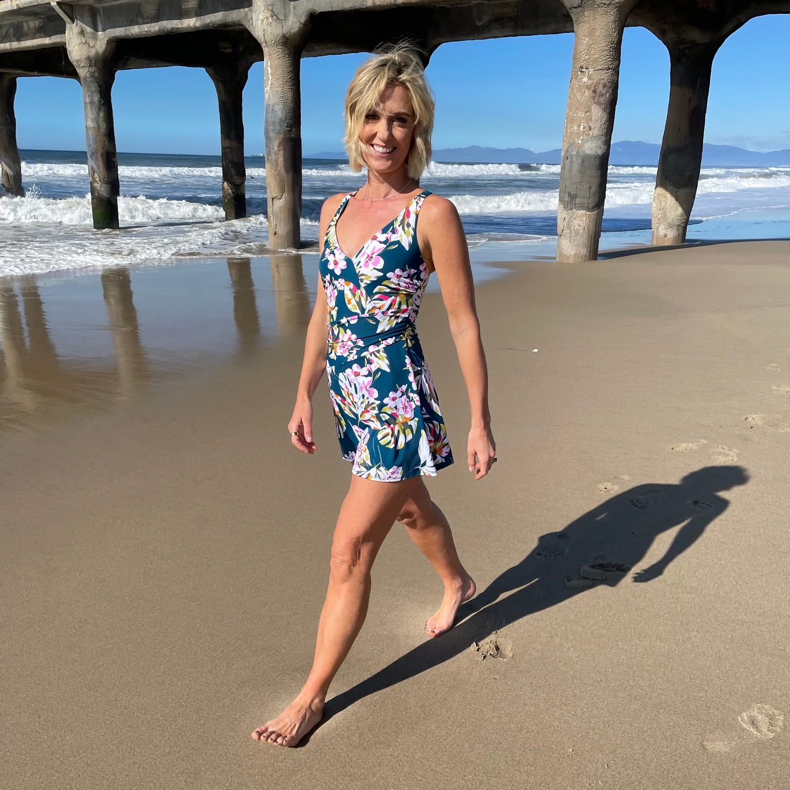 denim and co swim dress QVC Womens swimwear Waist:36 26.08NRD Glitter Party Skater Dress bye minimalism