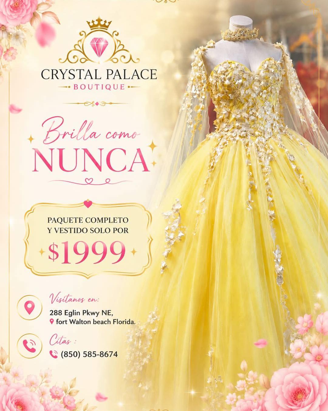 prom dresses in fort walton beach florida Crystal Palace Boutique Size:US2/UK6