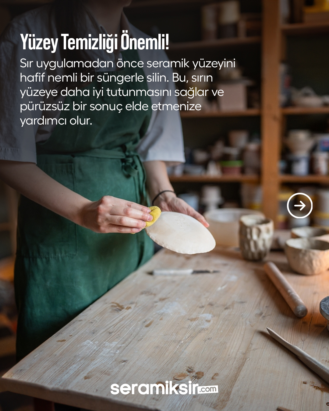 Yeni başlayanlar için Seramiksir sırları, pratik uygulama imkanı sunar