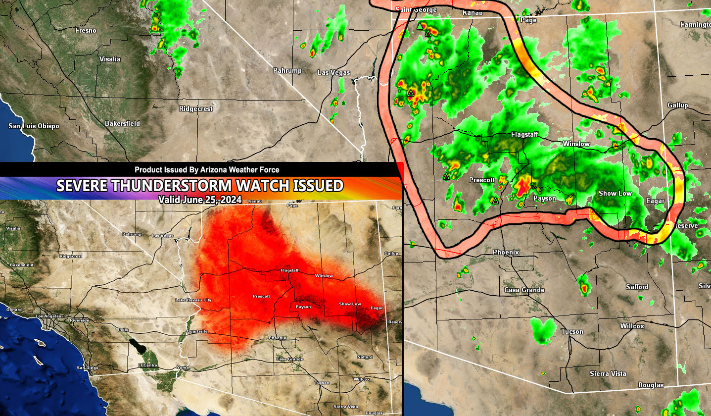 SEVERE THUNDERSTORM WATCH UPDATE -... - Arizona Weather Force | Facebook