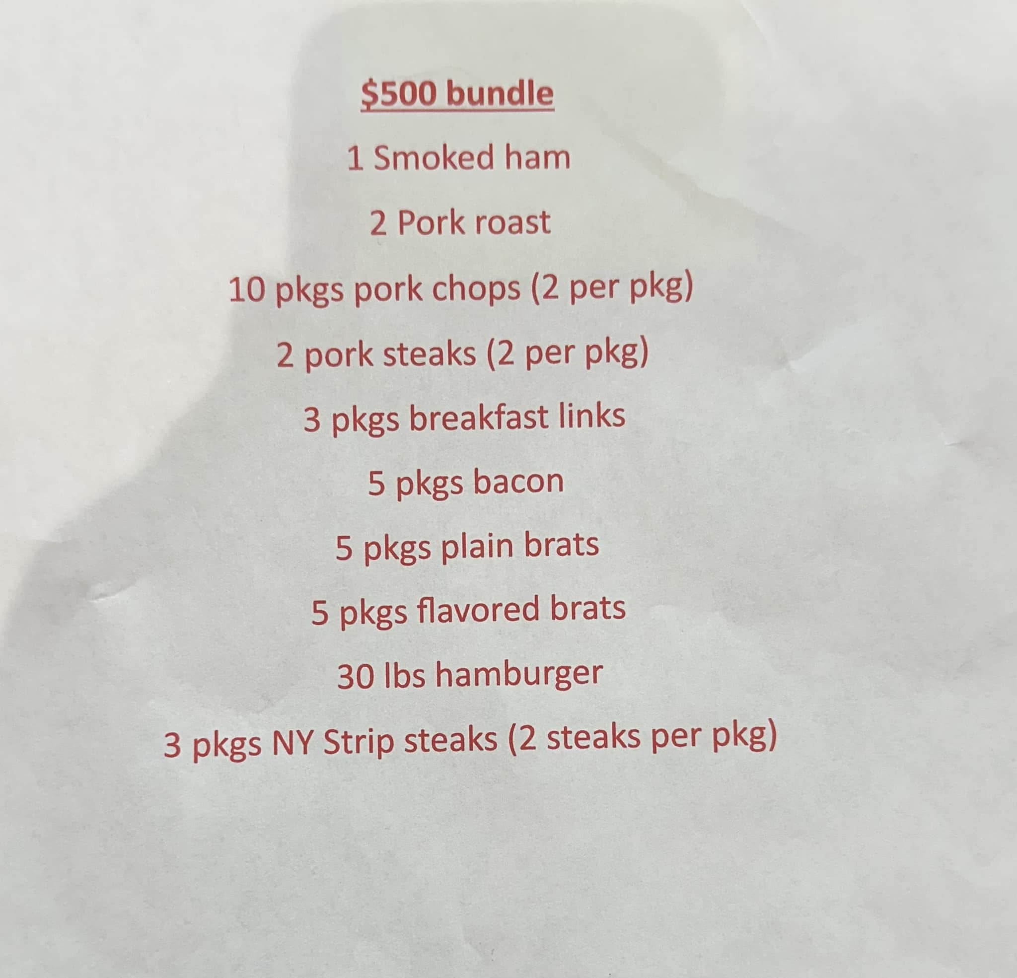 Morgan’s - New Meat raffle opens today! $20 per spot, 1-50 spots! 10 is ...