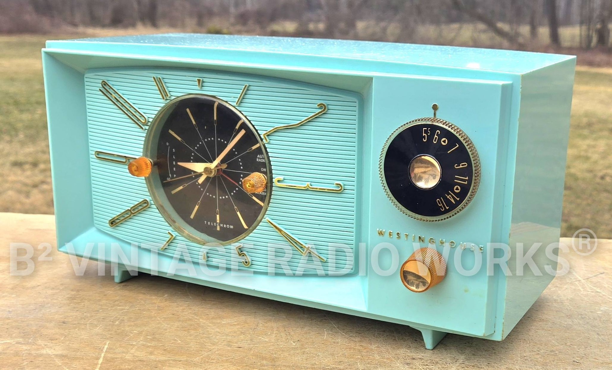Vintage Westinghouse clock radios from 1959