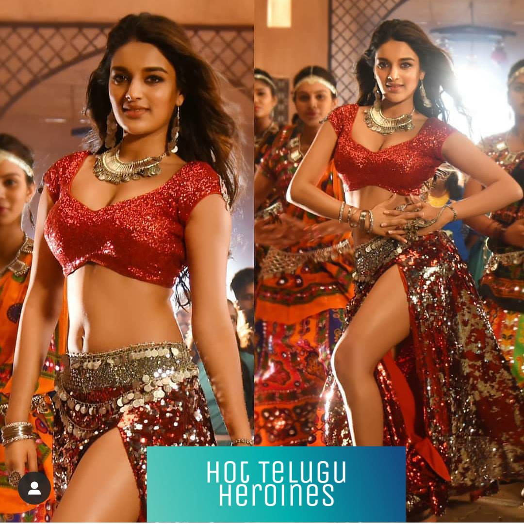 Hot Telugu Heroines  Nidhi Item Song  Luking like Porn Star  