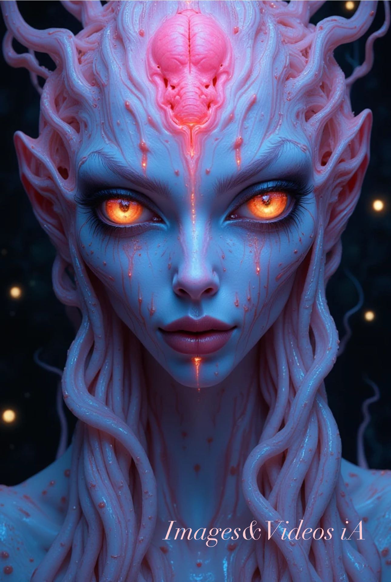 ALIEN woman... Detailed-photo of a strikingly beautiful 