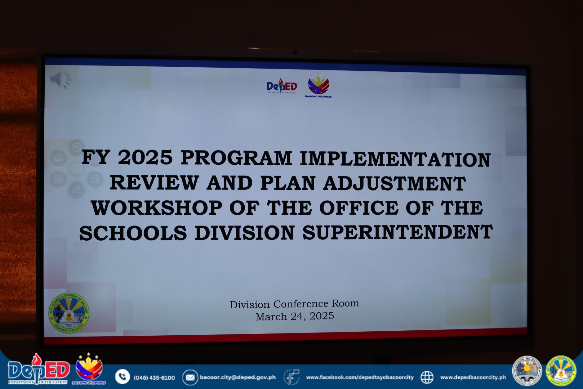LOOK | FY 2025 Program... - DepEd Tayo Bacoor City | Facebook