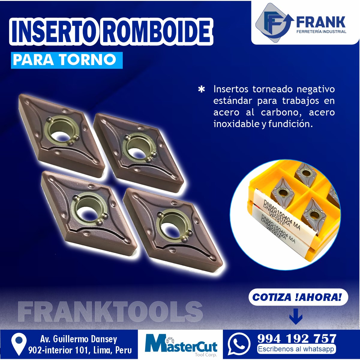 Ferretería - ¡Potencia tus proyectos con los insertos romboides de ...