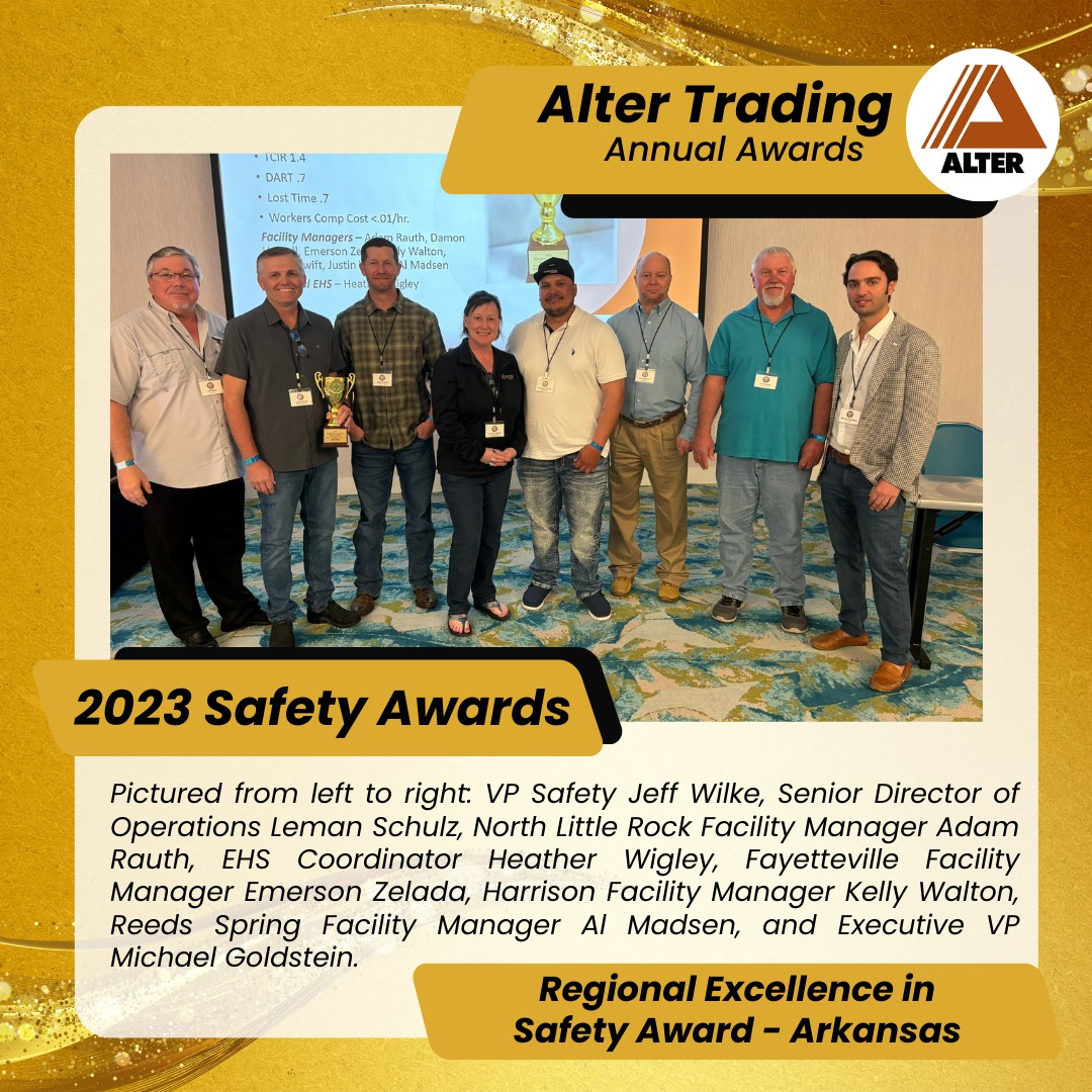 Alter - The Regional Safety Award is earned by the region with the ...