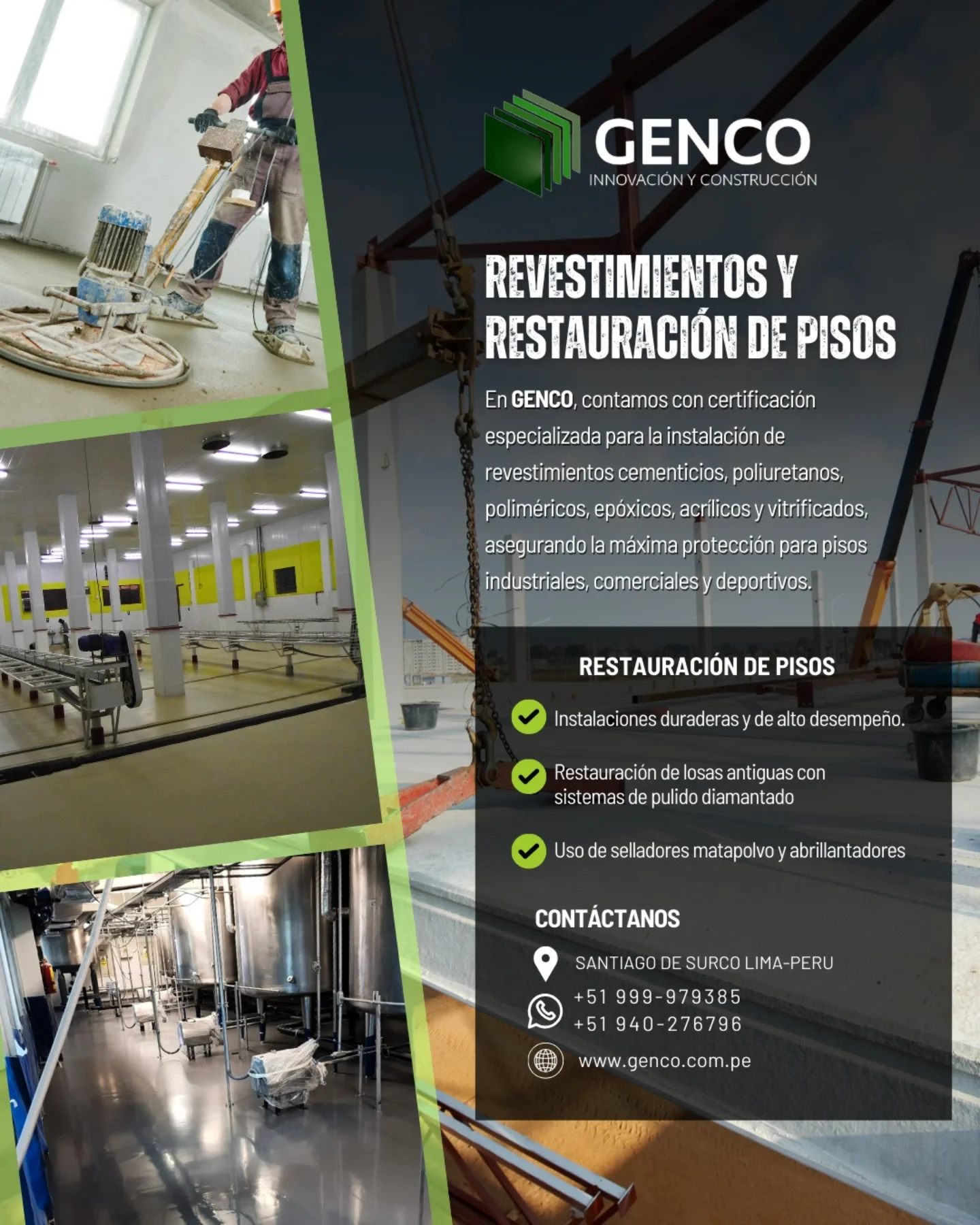 GENCO - Renueva tus pisos con tecnología de punta En GENCO, llevamos la ...